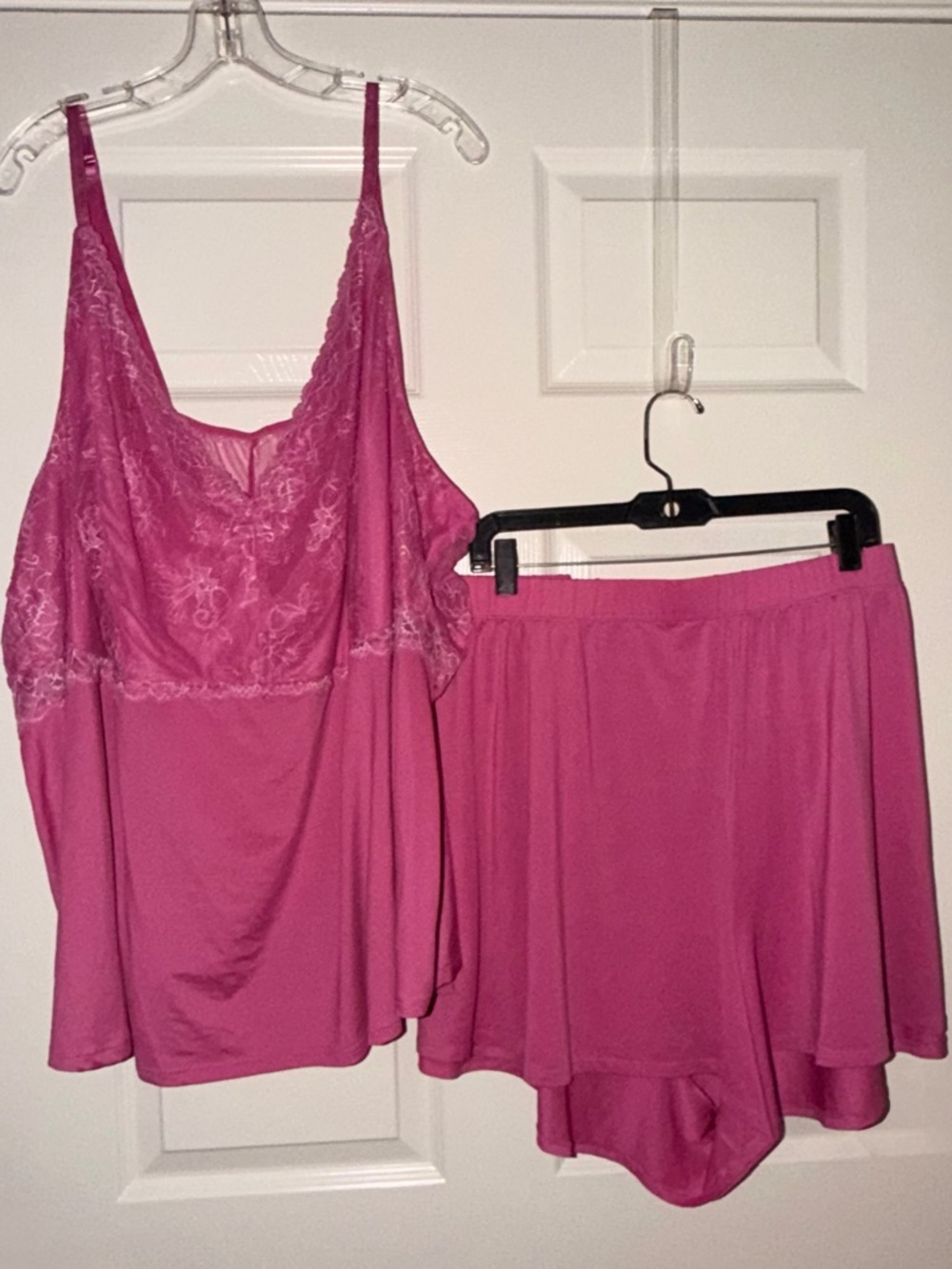 Sleep by Cacique Plus Size Pink Lace 2PC Pajama Set Soft Romantic Sexy Lounge